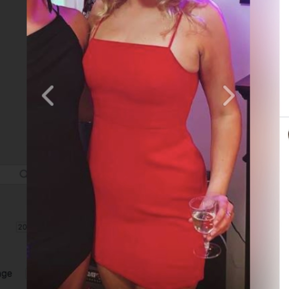 BCBG red cocktail dress